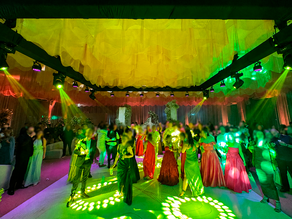 Iluminação profissional para evento